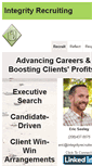 Mobile Screenshot of integrityrecruiter.com