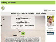 Tablet Screenshot of integrityrecruiter.com